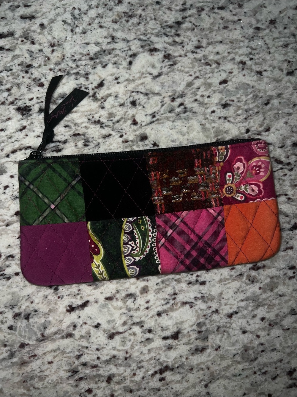 Patchwork Quilted Wristlet Clutch - Multicolor